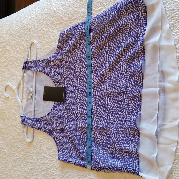 NWT size M Calvin Klein blue pattern tank - Picture 8 of 9